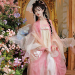 唐制新款女夏季汉服原创古装国风全套刺绣大袖衫日常仙气齐胸襦裙