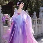 原创牡丹花神唐制汉服女春夏季款诃子裙仙气日常古装全套国风元素