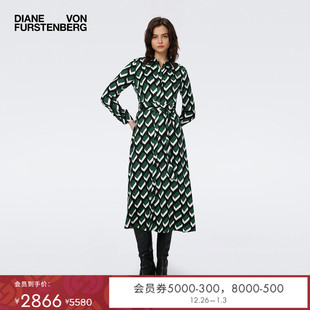 DVF立体几何图案衬衫 连衣裙DL3S062