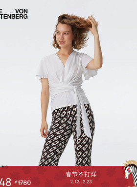 DVFV领仿围裹T恤上衣BS1T005