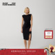 修身 连衣裙DS1U006 经典 黑圆领无袖 海文针织 DVF2026春夏新款