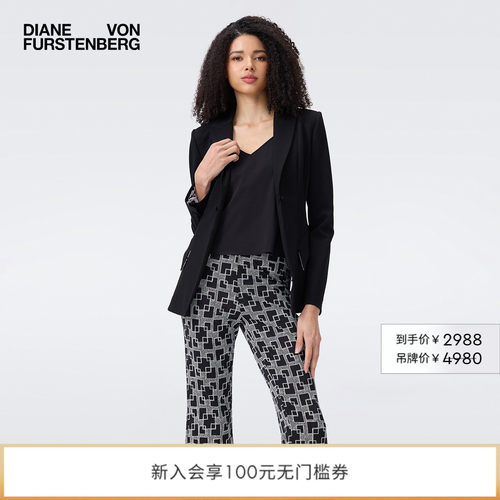 DVF2025新款曜石黑外套