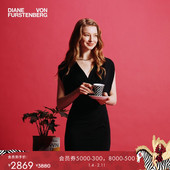 哑光针织 DVF侧开叉宴会礼服度假连衣裙MR84E00