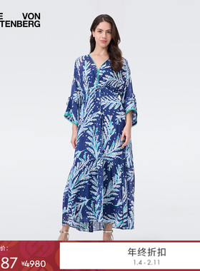 DVF2025秋季幽蓝星辰连衣裙DL2T013