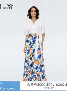 [海岛度假]DVF植物印花度假半裙KL1S007