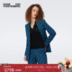提花工艺 DVF几何图案针织提花西服外套JS3S001