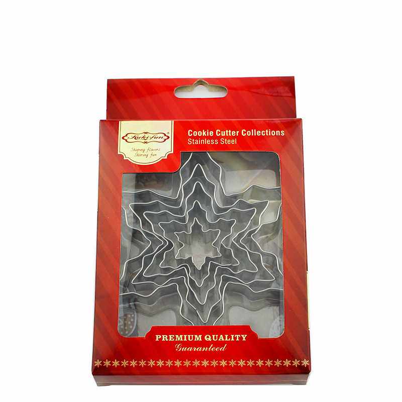 厂家供应雪花饼干模圣诞节烘焙套装不锈钢饼干切DIY翻糖烘焙饼印