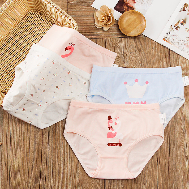女童内裤儿童中大童纯棉宝宝全棉裆小学生小女孩三角短裤头不夹pp