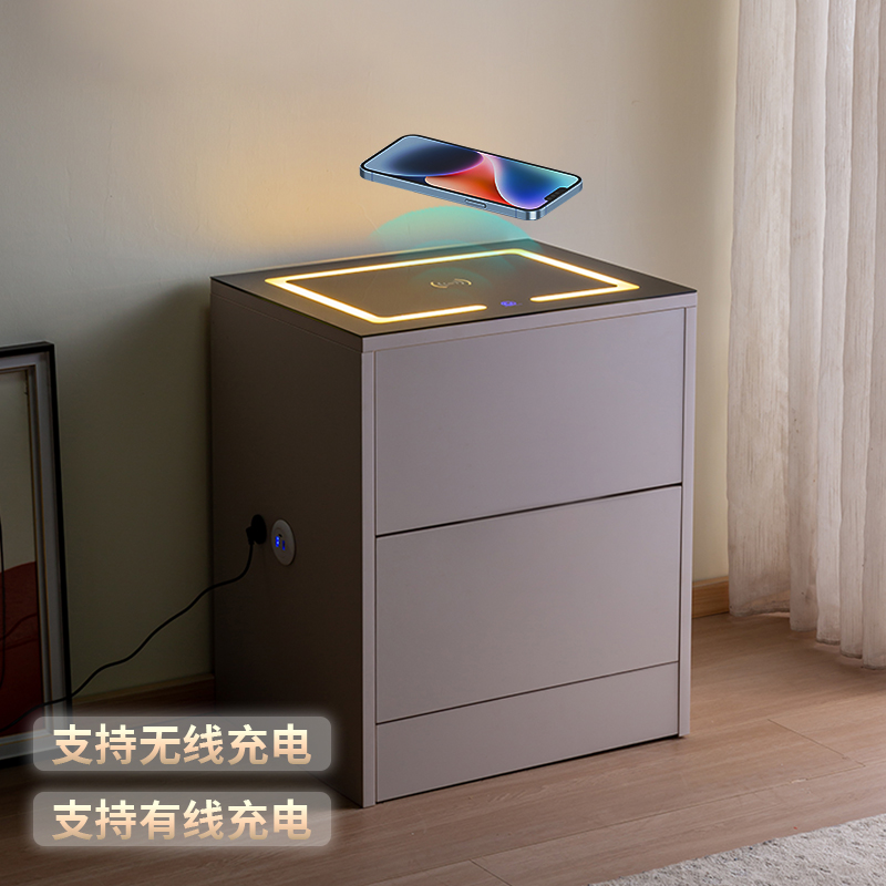 鑫誉度充电款隐藏式防盗床头柜