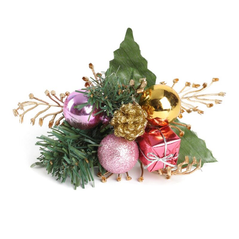 artificial pine fake cone gift box christmas tree topper