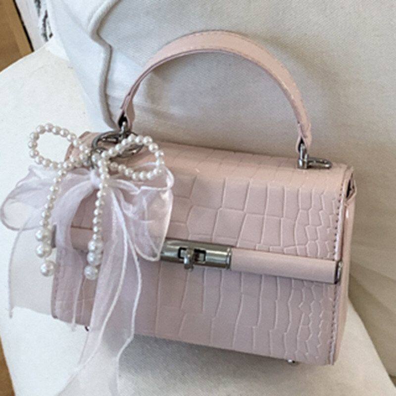 韩版小众高颜值手提包2026春季新款时髦休闲单肩包休闲斜挎包包女