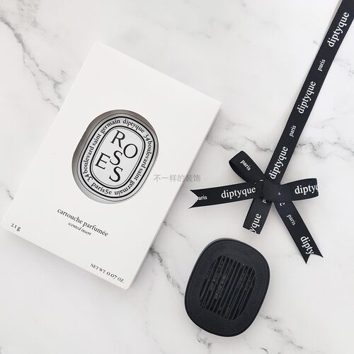 diptyque蒂普提克装饰车载香氛香薰挂件双蝴蝶结挂绳黑色丝带