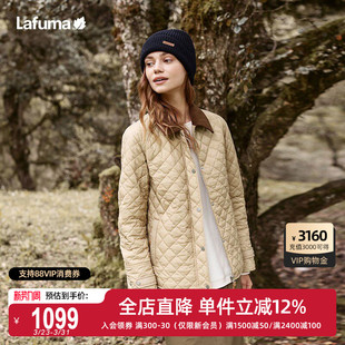 LAFUMA乐飞叶户外通勤秋冬3M保暖宽松棉服女休闲时尚 翻领棉衣外套