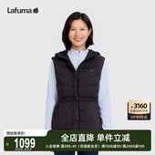 LAFUMA乐飞叶秋冬新款 背心 保暖中量连帽羽绒马甲女休闲保暖时尚