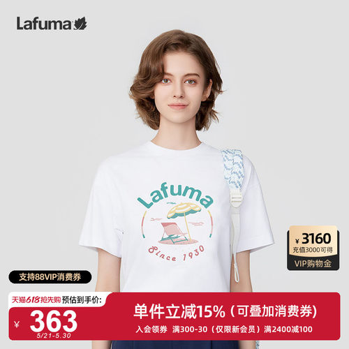 乐飞叶夏季新款印花圆领短袖T恤