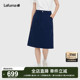 LAFUMA乐飞叶25新品 风半身裙女士高腰宽松裙子 户外防泼水山系工装