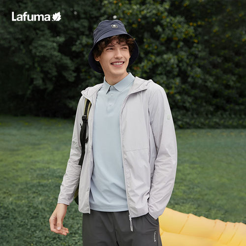 LAFUMA乐飞叶户外UPF50+防紫外线凉感防晒衣男抗菌运动风衣外套
