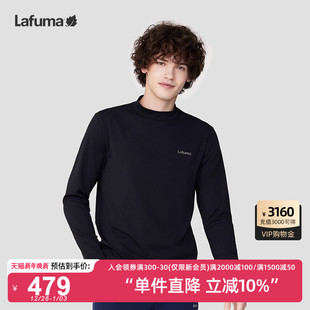 LAFUMA乐飞叶户外通勤秋冬半高领休闲运动长袖 T恤男百搭打底上衣