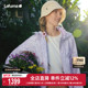 LAFUMA乐飞叶户外春季 防泼水防风运动跑步连帽夹克女休闲外套上衣