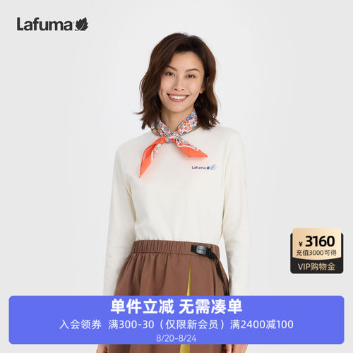 乐飞叶户外水柔棉长袖T恤女