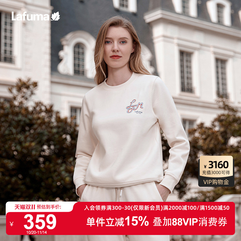 Lafuma休闲刺绣圆领卫衣
