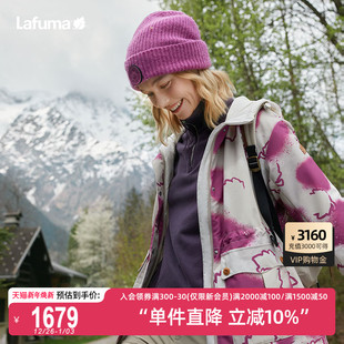 LAFUMA户外秋冬防泼水连帽保暖PRIMALOFT棉服女双面穿棉衣外套