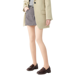 丝袜光腿神器女秋冬加绒加厚肤色打底袜自然裸感双层连裤 袜