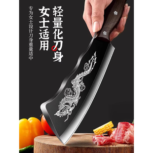 屠龙斩切刀家用锻打斩骨刀商用砍骨刀加厚宰骨刀多功能超锋利菜刀