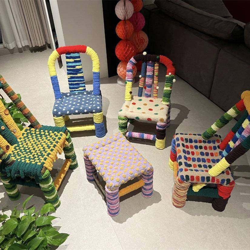 多巴胺家居椅子毛线全套材料包装饰老旧家具翻新改造创意板凳,服饰配件/皮带/帽子/围巾,DIY编织材料包,淘宝优惠券,粉丝福利购,淘宝优惠卷