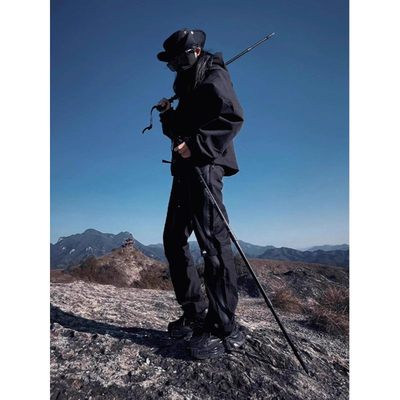 冲锋衣户外登山服弘号机能风裤子