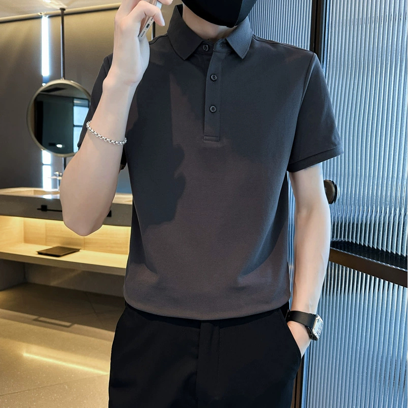 翻领休闲半袖短袖polo夏季