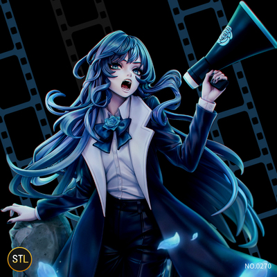 午夜歌手 Chando3D打印模型人物摆件带底座雕像STL有分件