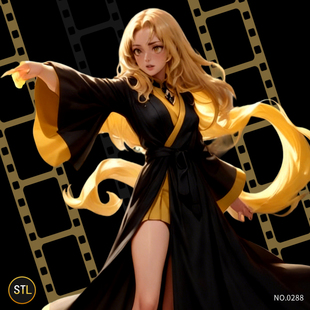 火之煌魔法师Maelys梅利斯·斯凯3D打印模型双体版摆件有分件stl