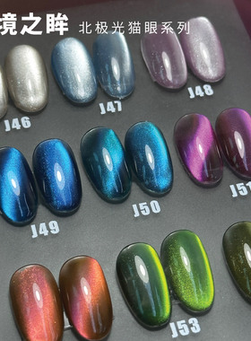 Topclou【幻境之眸北极光猫眼】猫眼甲油胶冰透美甲极光琉璃晶石