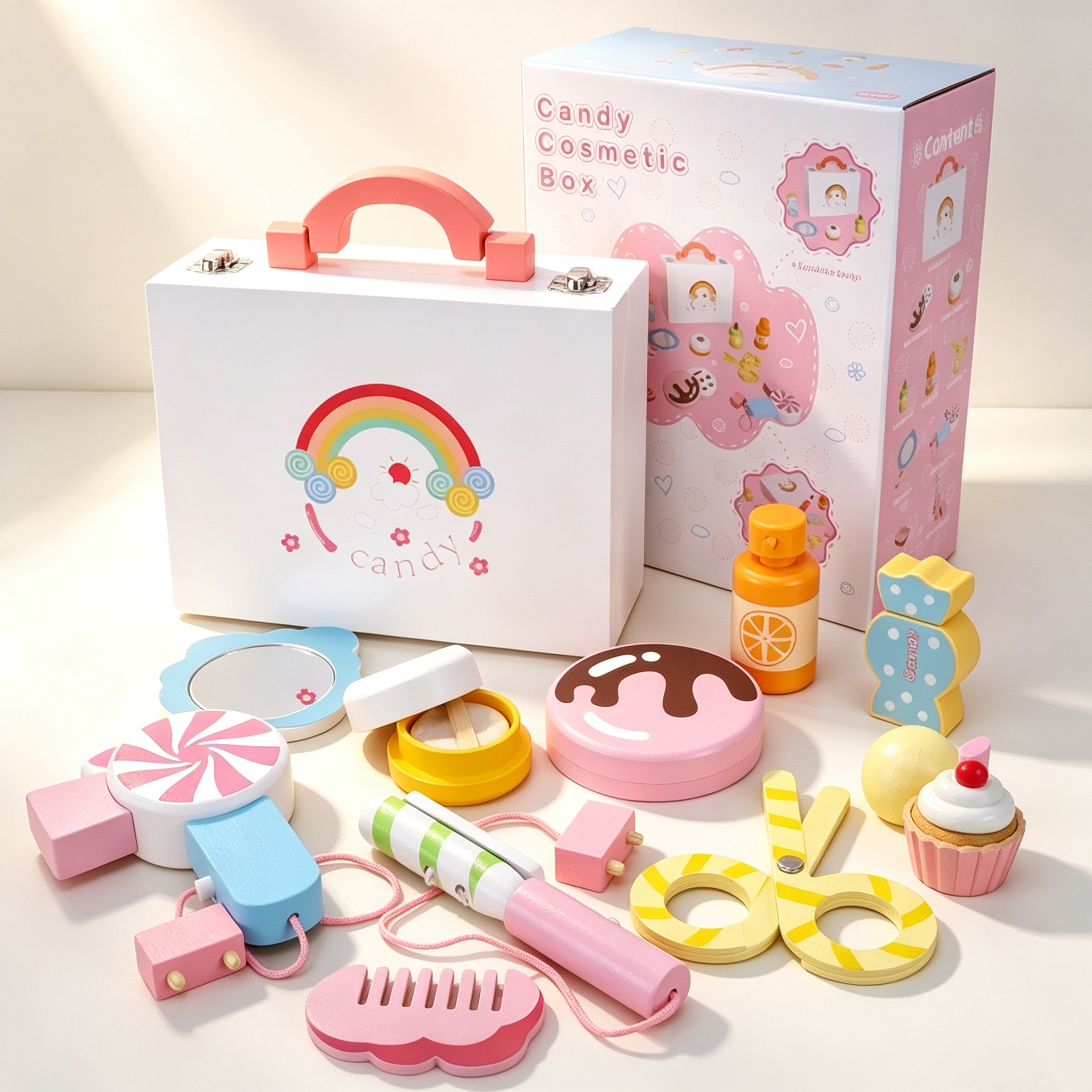 木制儿童过家家化妆台过家家玩具