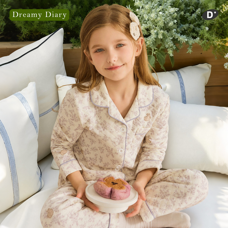 DreamyDiary空气棉女童秋冬睡衣