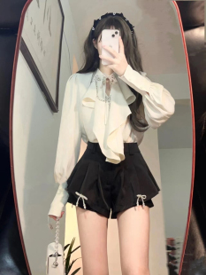 两件套装 短裤 盐系甜辣风少女穿搭御姐韩剧纯欲高级感职业衬衫 秋季