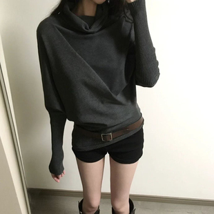 秋冬季穿搭一整套高级感港风复古御姐独特绝美毛衣短裤两件套装女