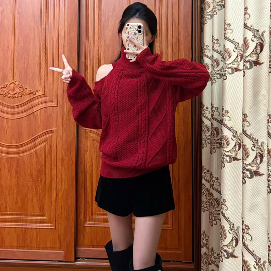 冬装搭配一整套港风复古高级感独特漂亮绝美红色毛衣短裤两件套装,女装/女士精品,时尚套装,淘宝优惠券,粉丝福利购,淘宝优惠卷
