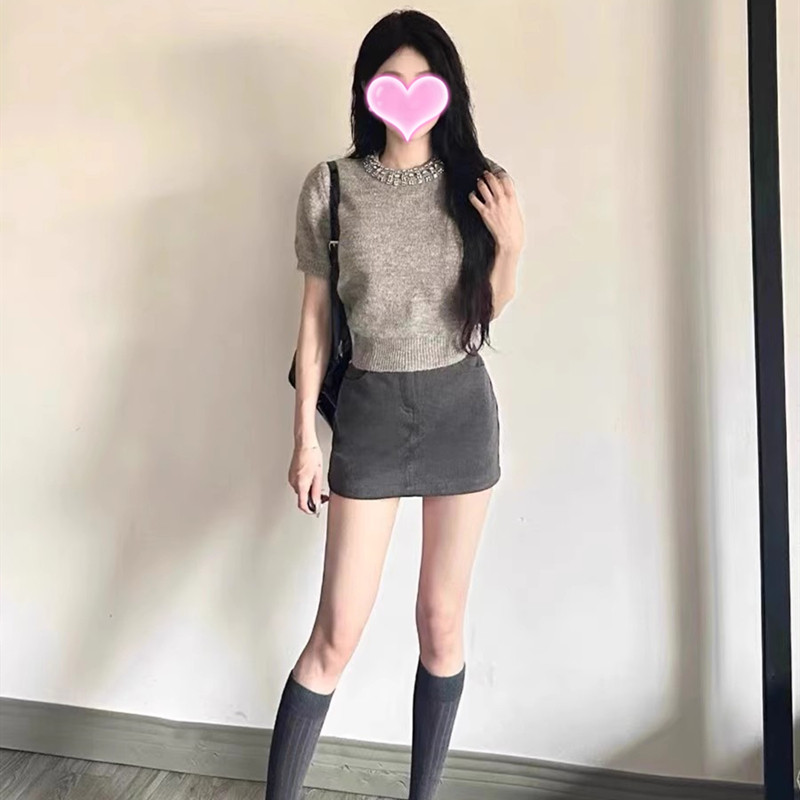 夏季韩剧女主穿搭盐系轻熟高级感chic甜辣别致上衣裙子两件套装女