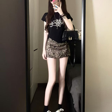夏季御姐轻熟风穿搭小个子美式辣妹炸街高级感上衣裙子两件套装女