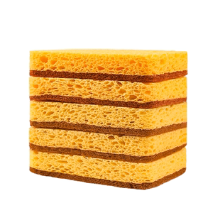 木浆海绵洗碗擦碗耐用刷碗木桨棉刷锅清洁块抹布百洁布不沾油神器