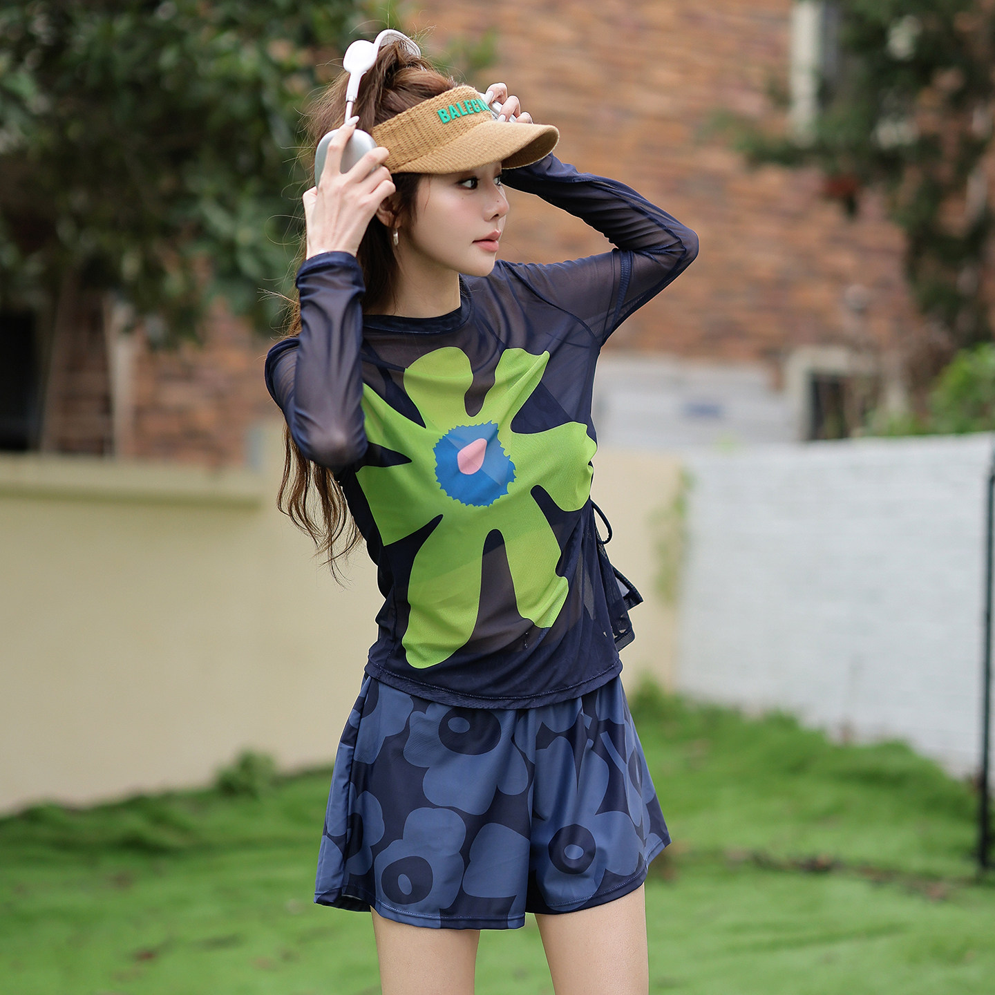 泳衣女大码2026新款爆款平角短裤显瘦遮肚三件套微胖女孩泡温泉裙,运动/瑜伽/健身/球迷用品,分体泳衣,淘宝优惠券,粉丝福利购,淘宝优惠卷