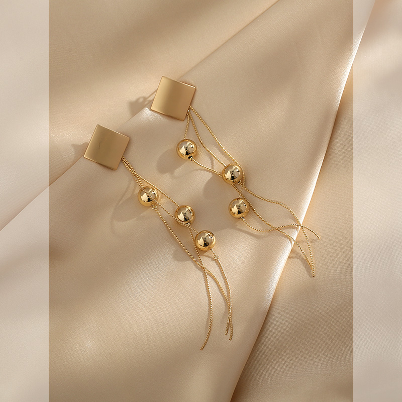 Accessories: Accessories, long fringes, exaggerated earrings, 2025 new trendy temperament, fashionable women's earrings, Internet celebrity personality earrings