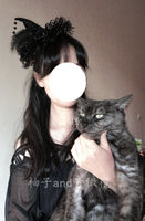 Halloween Witch hat, Dark witch hat, lolita top hat, cosplay magical girl prop, Lolita hair accessory thumbnail 3