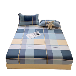 纯棉床笠单件全棉床罩180x200cm固定防滑单人防尘套薄床垫保护罩