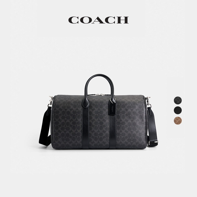 COACH/蔻驰男女同款COMPASS 45号老花手袋斜挎包单肩包