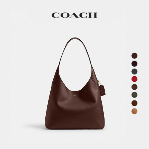 【新款】COACH/蔻驰女士BROOKLYN 34号单肩包手提包hobo包通勤