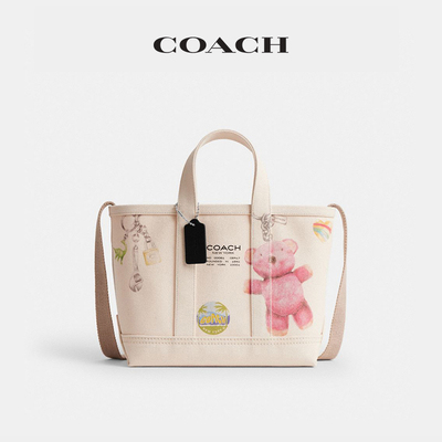【新品】COACH/蔻驰女士SKETCH印花UTILITY 27号托特包斜挎包