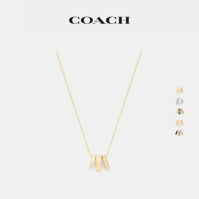 COACH/蔻驰女士REPEATED C RONDELLE项链饰品高级感精致